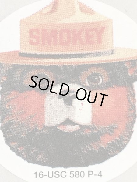 アドバタイジングキャラクターのスモーキーベアの90年代〜ビンテージステッカー