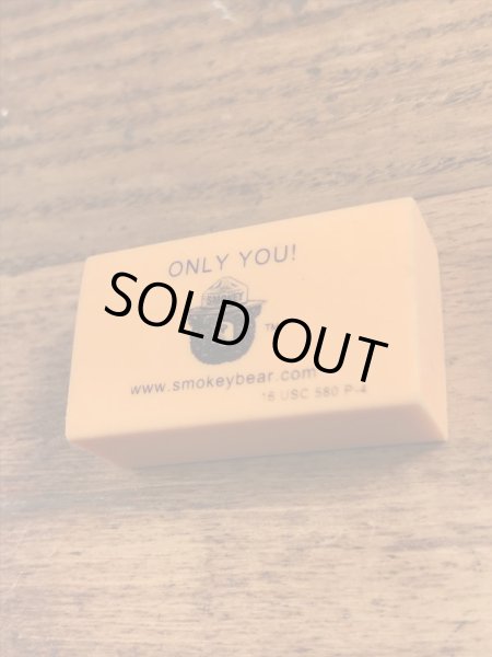 アドバタイジングキャラクターのスモーキーベアの90年代〜ビンテージ消しゴム