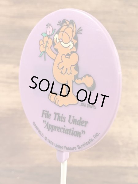 Dakin社製のガーフィールドの80’sヴィンテージメッセージプレート