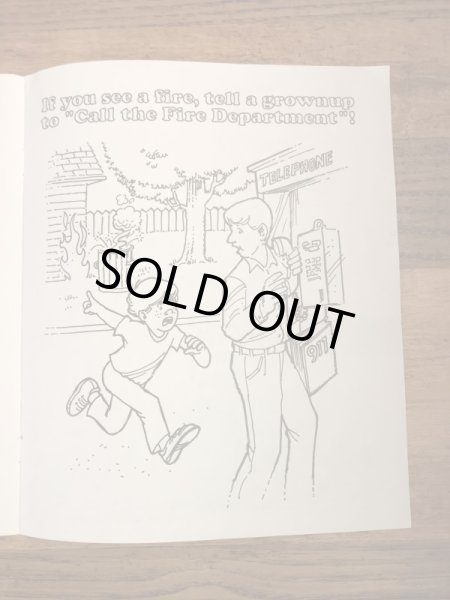 企業キャラクターのスモーキーベアの90’s〜ヴィンテージの塗り絵