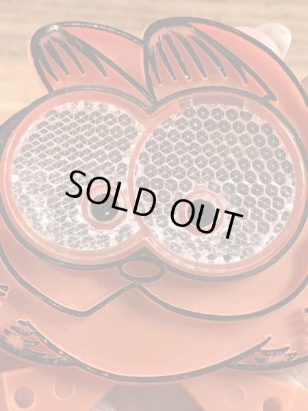 ケロッグのおまけについていたガーフィールドの80’sヴィンテージ反射プレート