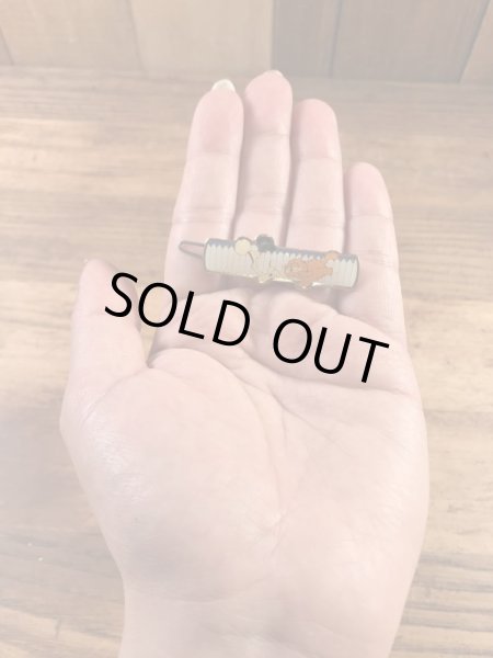 ガーフィールドとオーディーのエナメル加工の80年代ビンテージヘアピン