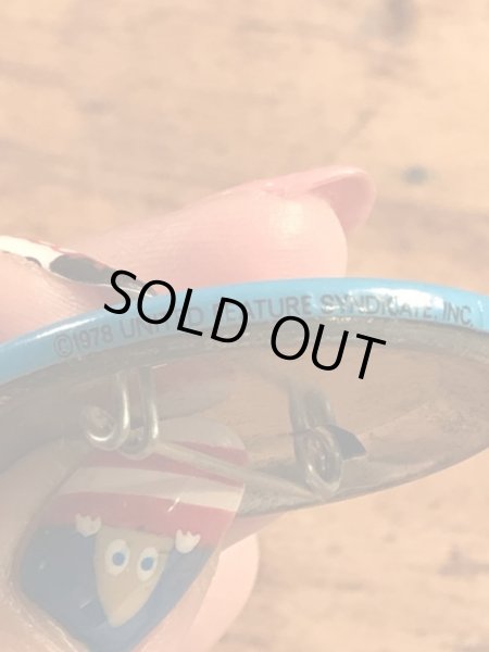 ガーフィールドの金属製のビンテージ缶バッジ