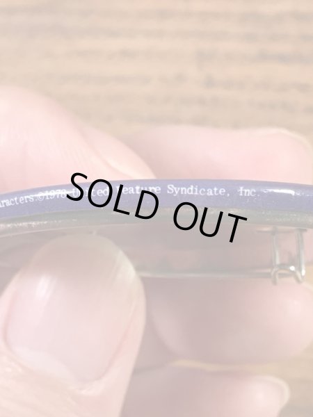 ガーフィールドとオーディーが描かれた80年代ビンテージ缶バッジ