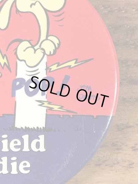 ガーフィールドとオーディーが描かれた80年代ビンテージ缶バッジ