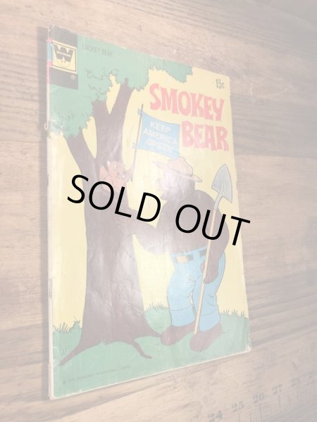 企業キャラクターのスモーキーベアの70’sヴィンテージの漫画