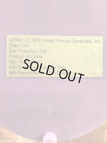 Dakin社製のガーフィールドの80’sヴィンテージメッセージプレート