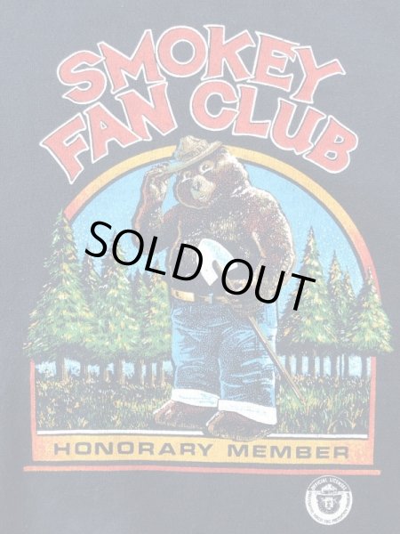 アドバタイジングキャラクターのスモーキーザベアの80年代ビンテージスウェットシャツ