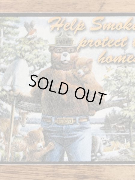 アドバタイジングキャラクターのスモーキーベアの90年代〜ビンテージステッカー