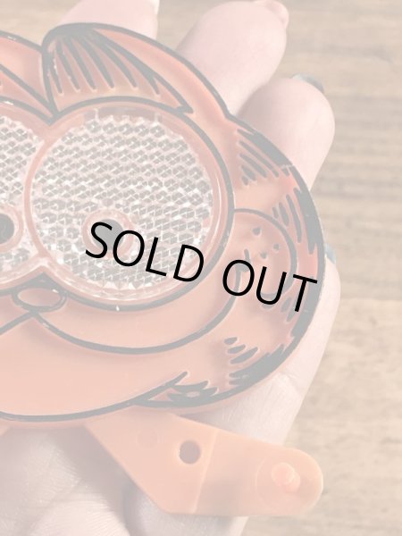 ケロッグのおまけについていたガーフィールドの80’sヴィンテージ反射プレート