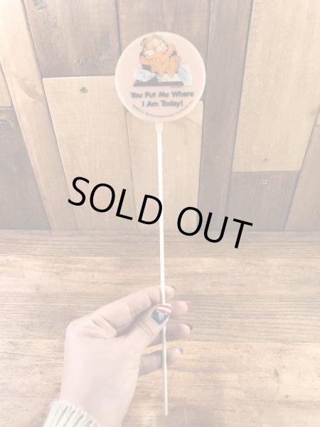 ガーフィールドのメッセージ書かれた80年代ビンテージオーナメント