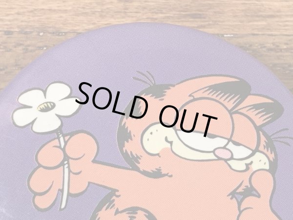 ガーフィールドの金属製の80年代ビンテージ缶バッジ