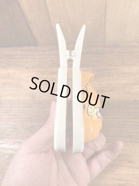 ガーフィールドのプラスチック製の80年代ビンテージペッパークリップ