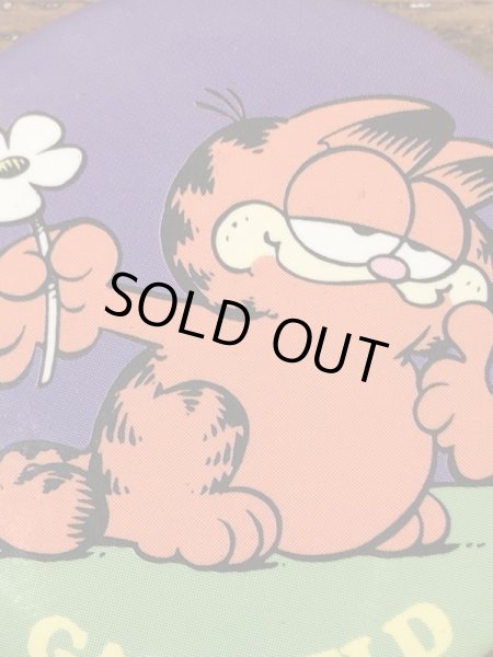 ガーフィールドの金属製の80年代ビンテージ缶バッジ