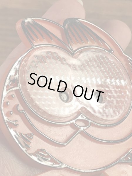 ケロッグのおまけについていたガーフィールドの80’sヴィンテージ反射プレート