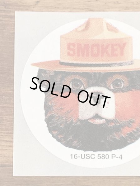 企業キャラクターのスモーキーベアの90’s〜ヴィンテージシール