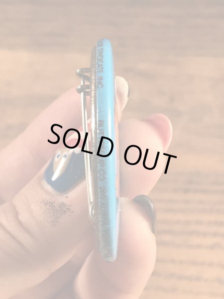 ガーフィールドの金属製のヴィンテージ缶バッチ