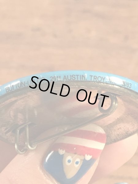 ガーフィールドの金属製のヴィンテージ缶バッチ