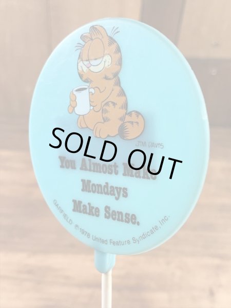 ガーフィールドのメッセージ書かれた80年代ビンテージオーナメント