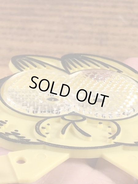 ケロッグのおまけについていたガーフィールドの80’sヴィンテージ反射プレート