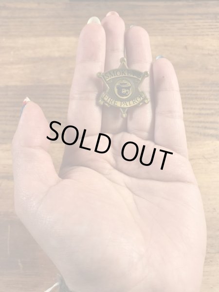 アドバタイジングキャラクターのスモーキーベアの90年代〜ビンテージピンバッジ