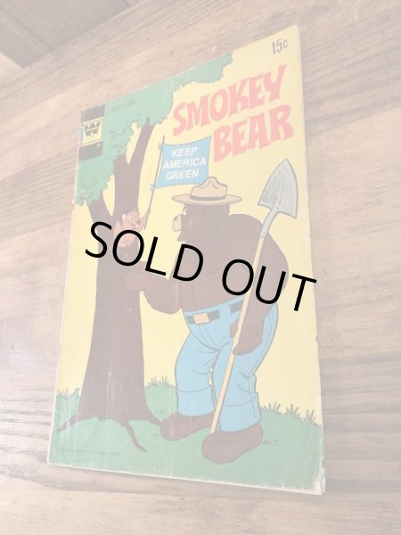 アドバタイジングキャラクターのスモーキーザベアの70年代ビンテージコミックブック