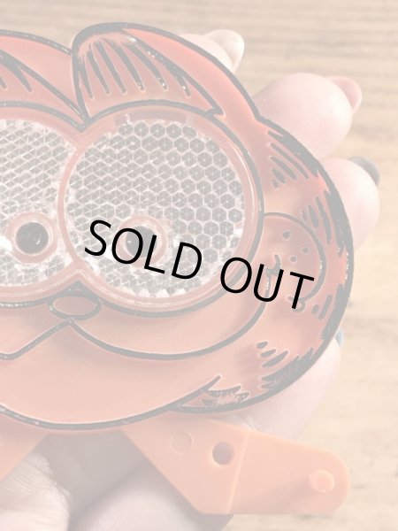 ケロッグのおまけについていたガーフィールドの80’sヴィンテージ反射プレート