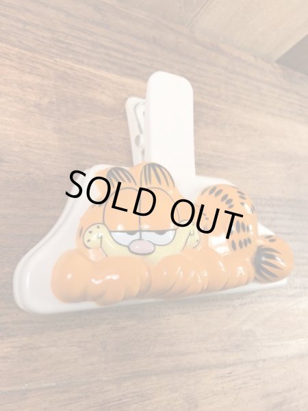 ガーフィールドのプラスチック製の80年代ビンテージペッパークリップ