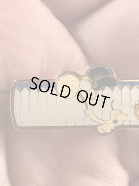 ガーフィールドとオーディーのエナメル加工の80’sヴィンテージヘアピン