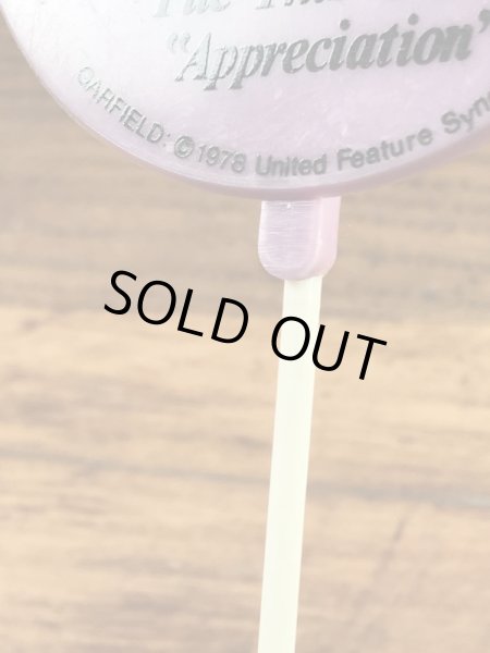 ガーフィールドのメッセージ書かれた80年代ビンテージオーナメント