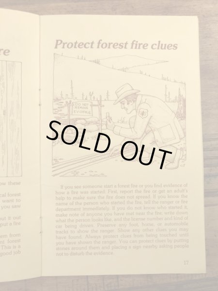 企業キャラクターのスモーキーベアの80’sヴィンテージハンドブック