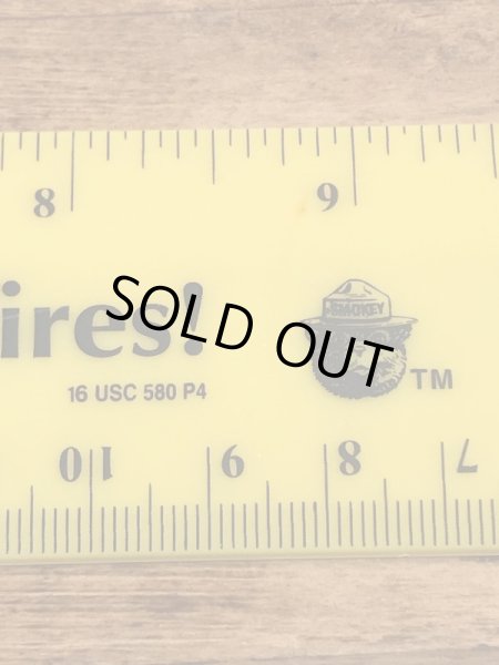 企業キャラクターのスモーキーベアの90’s〜ヴィンテージ定規