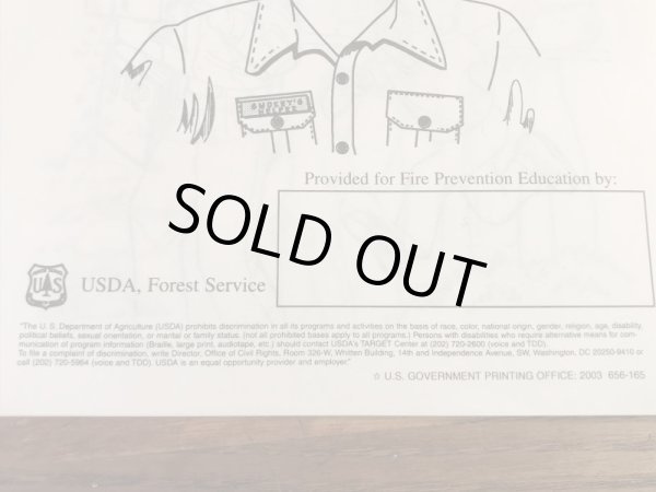 アドバタイジングキャラクターのスモーキーベアの90年代〜ビンテージカラーリングブック