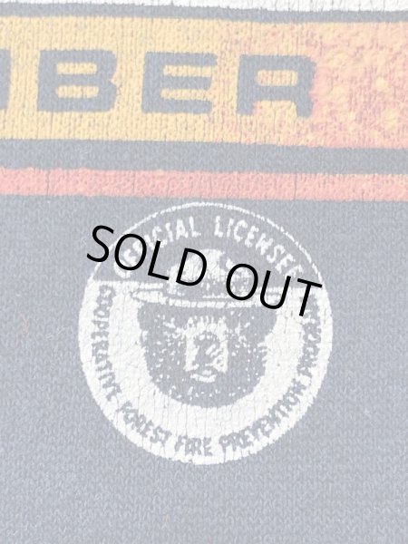 企業キャラクターのスモーキーベアの80’sヴィンテージトレーナー