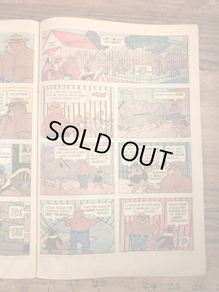 企業キャラクターのスモーキーベアの70’sヴィンテージの漫画