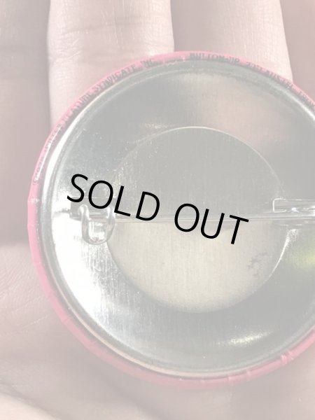 ガーフィールドの金属製のビンテージ缶バッジ