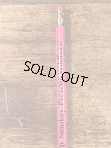 アドバタイジングキャラクターのスモーキーベアの90年代〜ビンテージの鉛筆