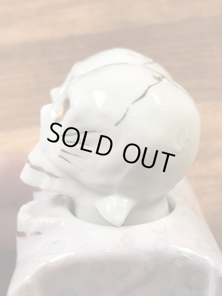 スカルの陶器製の50’sヴィンテージソルト&ペッパー