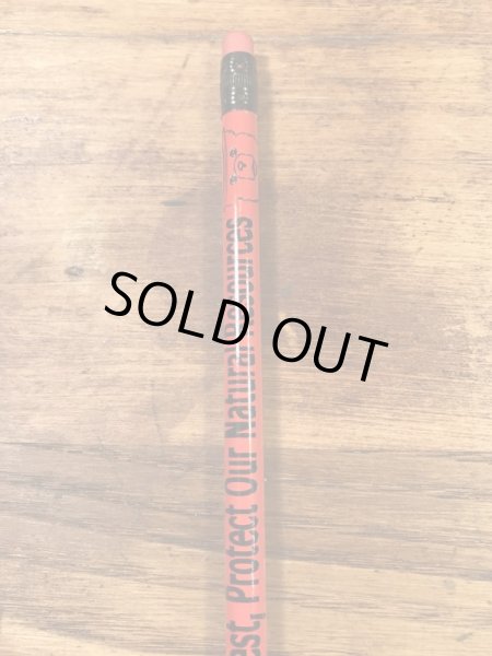 アドバタイジングキャラクターのスモーキーベアの90年代〜ビンテージの鉛筆