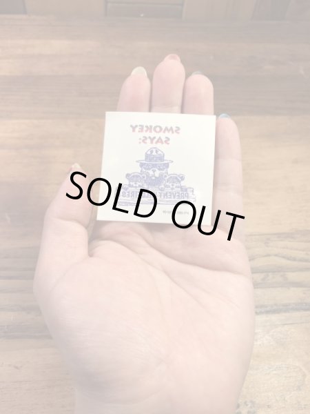 アドバタイジングキャラクターのスモーキーベアの90年代〜ビンテージデカール