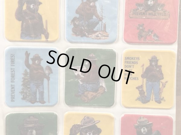 企業キャラクターのスモーキーベアの80’s〜ヴィンテージステッカーシート