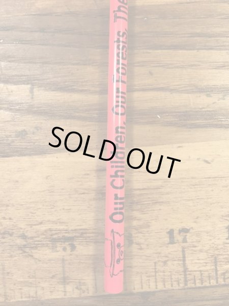 アドバタイジングキャラクターのスモーキーベアの90年代〜ビンテージの鉛筆