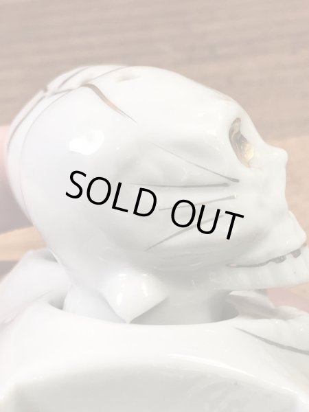 スカルの首振りの50年代ビンテージソルト&ペッパー