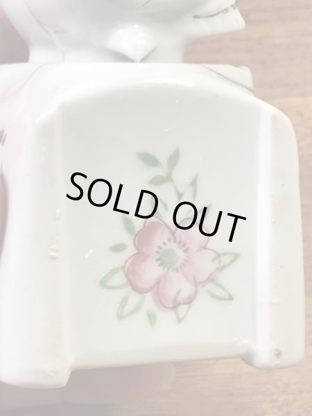 スカルの陶器製の50’sヴィンテージソルト&ペッパー