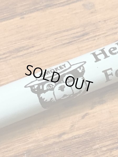 アドバタイジングキャラクターのスモーキーベアの90年代〜ビンテージの鉛筆