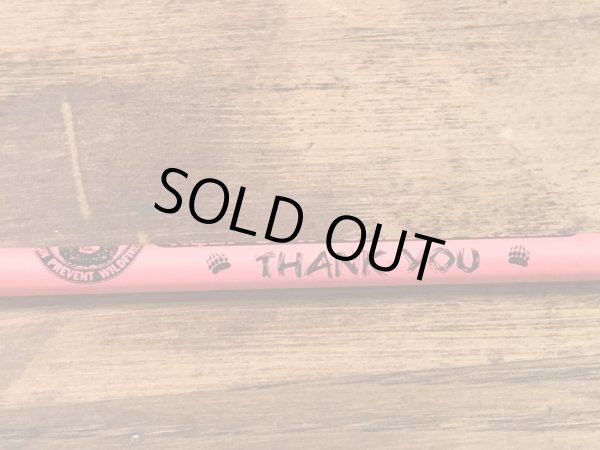 アドバタイジングキャラクターのスモーキーベアの90年代〜ビンテージの鉛筆