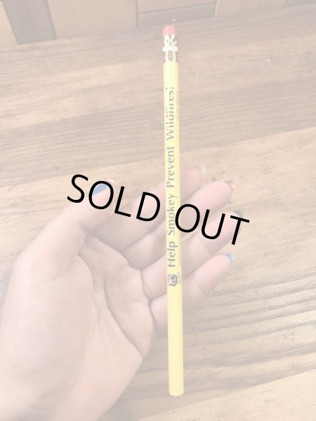 アドバタイジングキャラクターのスモーキーベアの90年代〜ビンテージの鉛筆