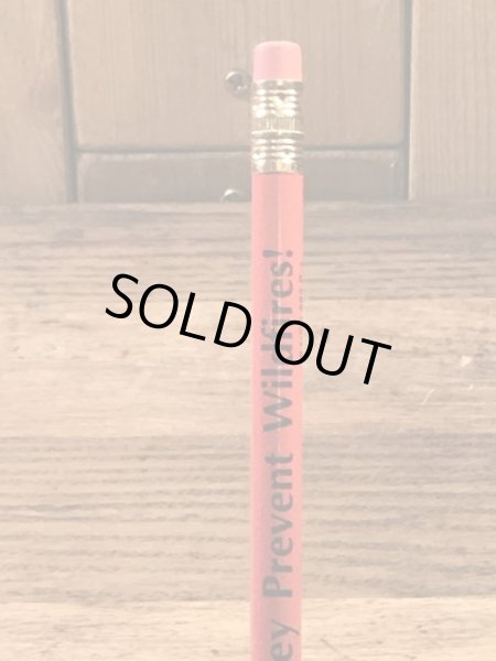 アドバタイジングキャラクターのスモーキーベアの90年代〜ビンテージの鉛筆