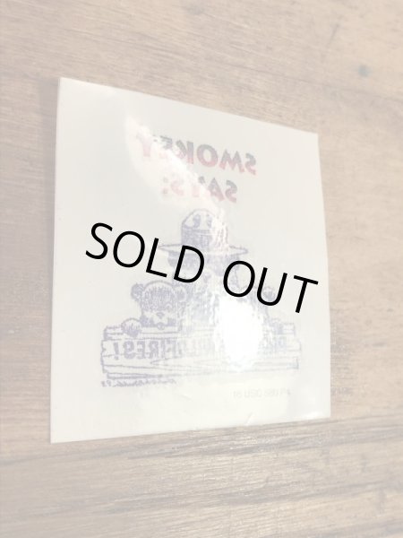 企業キャラクターのスモーキーベアの90’s〜ヴィンテージステッカー