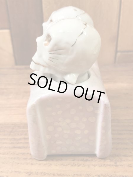 スカルの陶器製の50’sヴィンテージソルト&ペッパー